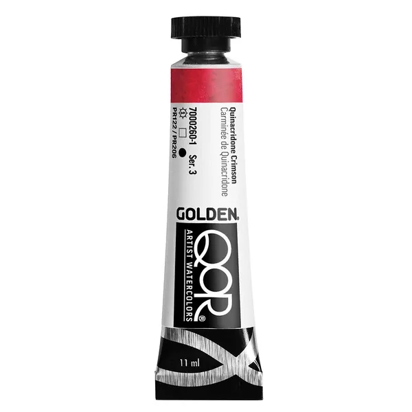 Akvarelová barva Golden QoR 11 ml - varianty - Quinacridone Crimson 0260