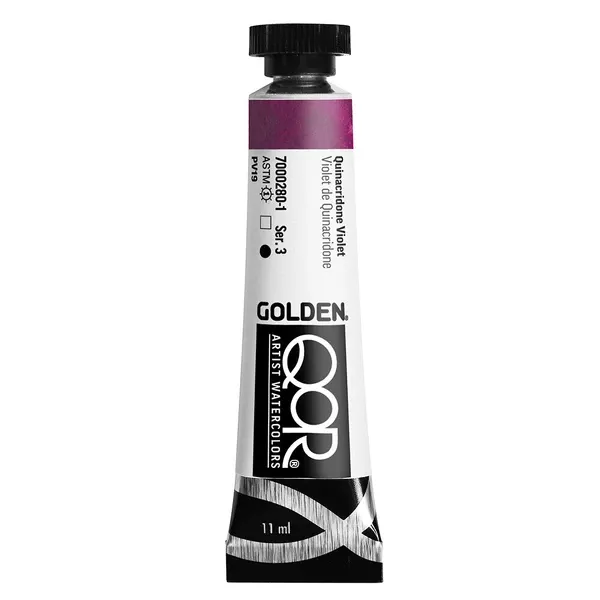 Akvarelová barva Golden QoR 11 ml - varianty - Quinacridone Violet 0280