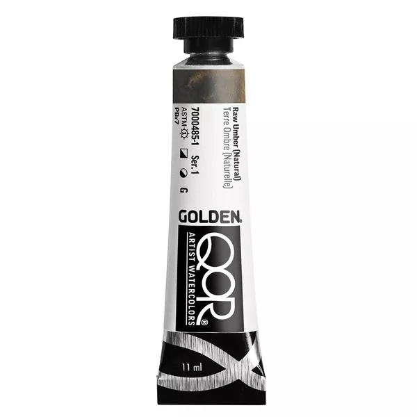 Akvarelová barva Golden QoR 11 ml - varianty - Raw Umber (Natural) 0485