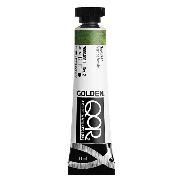 Akvarelová barva Golden QoR 11 ml - varianty - Sap Green 0400