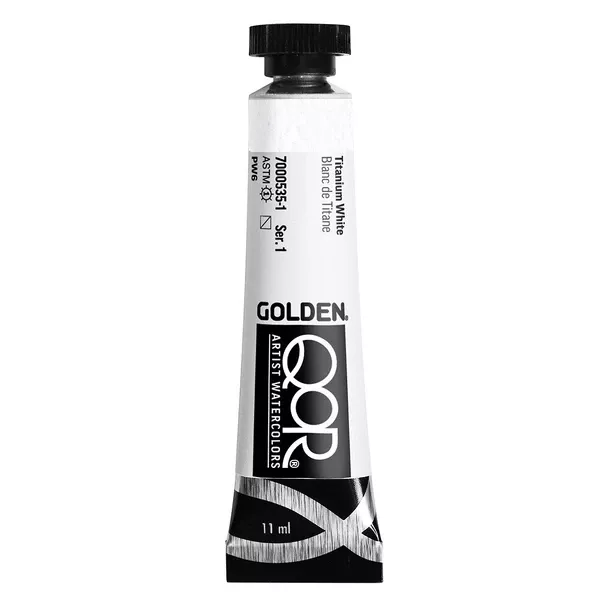 Akvarelová barva Golden QoR 11 ml - varianty - Titanium White 0535