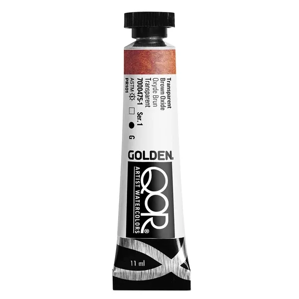 Akvarelová barva Golden QoR 11 ml - varianty - Transparent Brown Oxide 0475