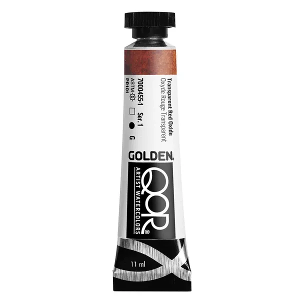 Akvarelová barva Golden QoR 11 ml - varianty - Transparent Red Oxide 0455