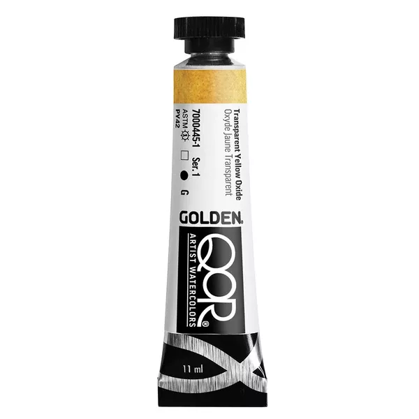 Akvarelová barva Golden QoR 11 ml - varianty - Transparent Yellow Oxide 0445