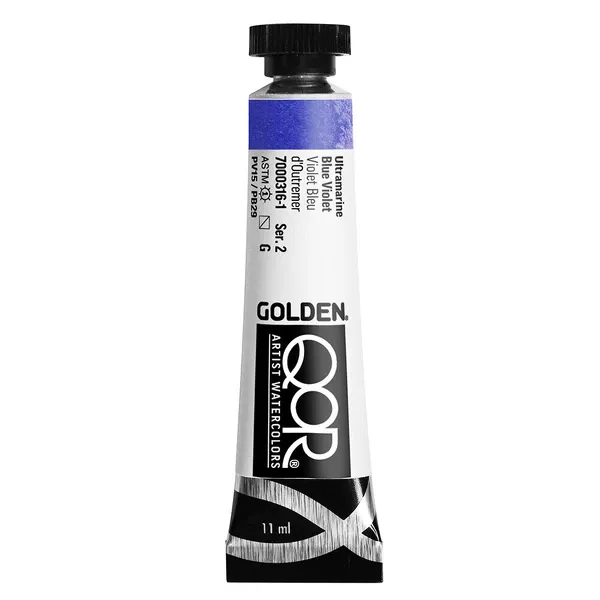 Akvarelová barva Golden QoR 11 ml - varianty - Ultramarine Blue Violet 0316