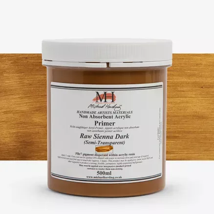 Barevné Primery Michael Harding 500g - varianty - Raw Sienna Dark - 500ml