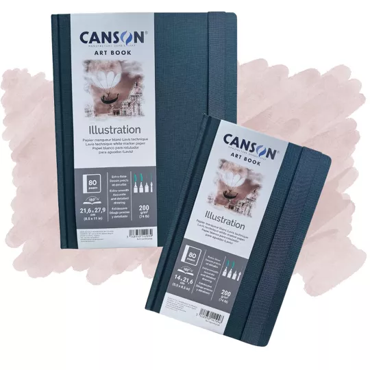 Canson Art Book Illustration - 14 × 21,6 cm, 200 g/m², 80 listů