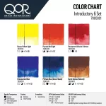 Golden QoR Introductory Set - základní sada akvarelových barev QoR, 6 x 5 ml