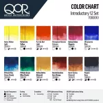 Golden QoR Introductory Set - základní sada akvarelových barev QoR, 12 x 5 ml