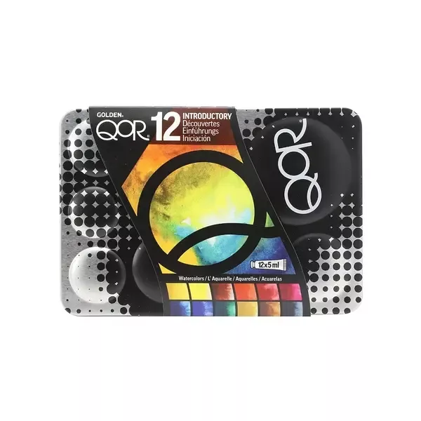 Golden QoR Introductory Set - základní sada akvarelových barev QoR, 12 x 5 ml