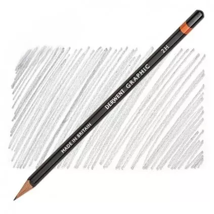 Graphic - grafitová tužka (Derwent) - jednotlivě 4 nové měkké gradace - Graphite Pencil - 2H