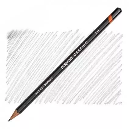 Graphic - grafitová tužka (Derwent) - jednotlivě 4 nové měkké gradace - Graphite Pencil - 3H