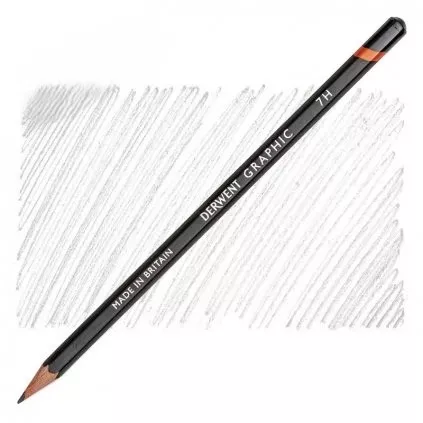 Graphic - grafitová tužka (Derwent) - jednotlivě 4 nové měkké gradace - Graphite Pencil - 7H