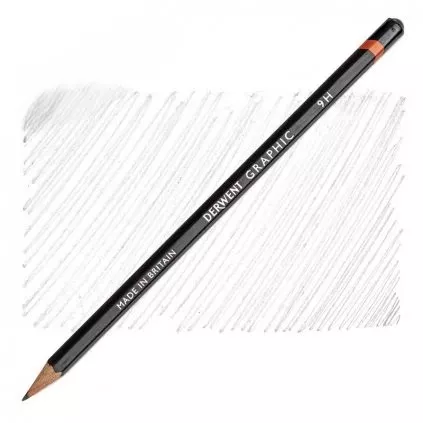 Graphic - grafitová tužka (Derwent) - jednotlivě 4 nové měkké gradace - Graphite Pencil - 9H
