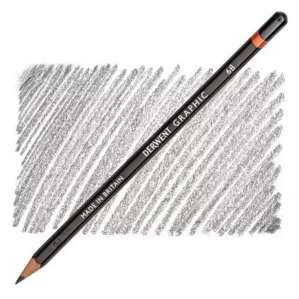 Graphic - grafitová tužka (Derwent) - jednotlivě 4 nové měkké gradace - Graphite Pencil - 6B