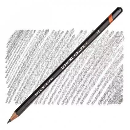 Graphic - grafitová tužka (Derwent) - jednotlivě 4 nové měkké gradace - Graphite Pencil - 4B