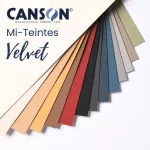 Mi-Teintes VELVET sametový pastel papír 430g 50x65 - varianty | 601 Cream White, 602 BEIGE, 603 Golden Beige, 604 Indian Yellow, 605 Brown, 606 Deep Red, 607 Charcoal Black, 608 Dark Grey, 609 Midnight blue, 610 Horizon Blue, 611 Graphite Grey, 612 Light Grey, 613 Grey Brown, 614 Pistachio Green