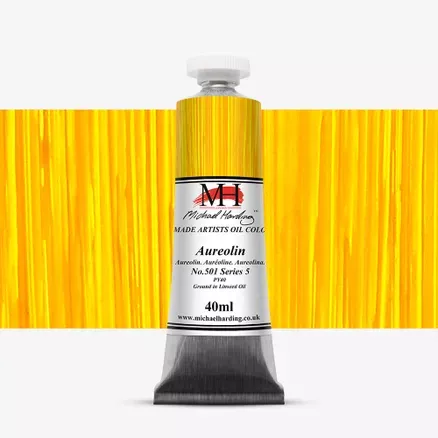 Olejové barvy Michael Harding 40ml - varianty - Aureolin 501