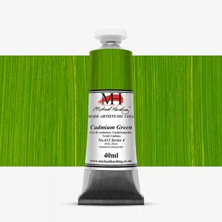 Olejové barvy Michael Harding 40ml - varianty - Cadmium Green 412