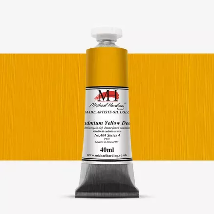 Olejové barvy Michael Harding 40ml - varianty - Cadmium Yellow Deep 404