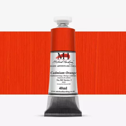 Olejové barvy Michael Harding 40ml - varianty - Cadmium Orange 502