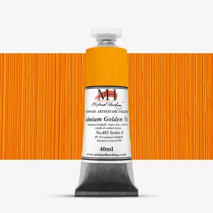 Olejové barvy Michael Harding 40ml - varianty - Cadmium Golden Yellow 403