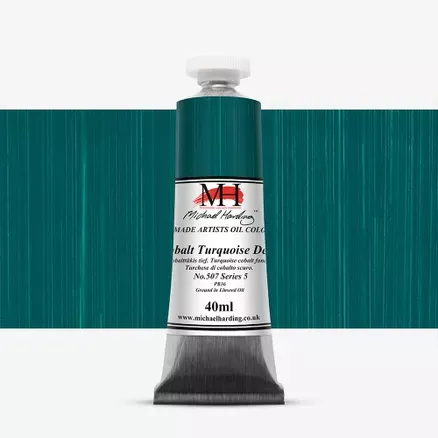 Olejové barvy Michael Harding 40ml - varianty - Cobalt Turquoise Deep 507