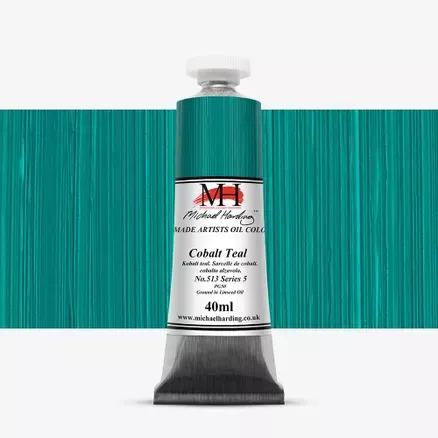 Olejové barvy Michael Harding 40ml - varianty - Cobalt Teal 513