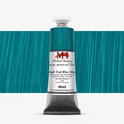 Olejové barvy Michael Harding 40ml - varianty - Cobalt Teal Blue Shade 516
