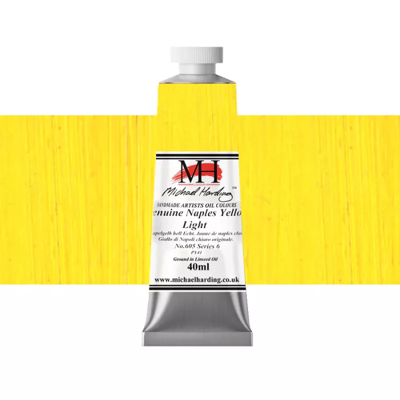 Olejové barvy Michael Harding 40ml - varianty - Genuine Naples Yellow Light 605