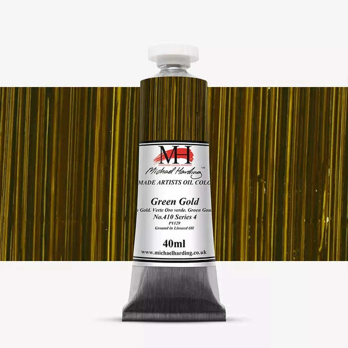 Olejové barvy Michael Harding 40ml - varianty - Green Gold 410