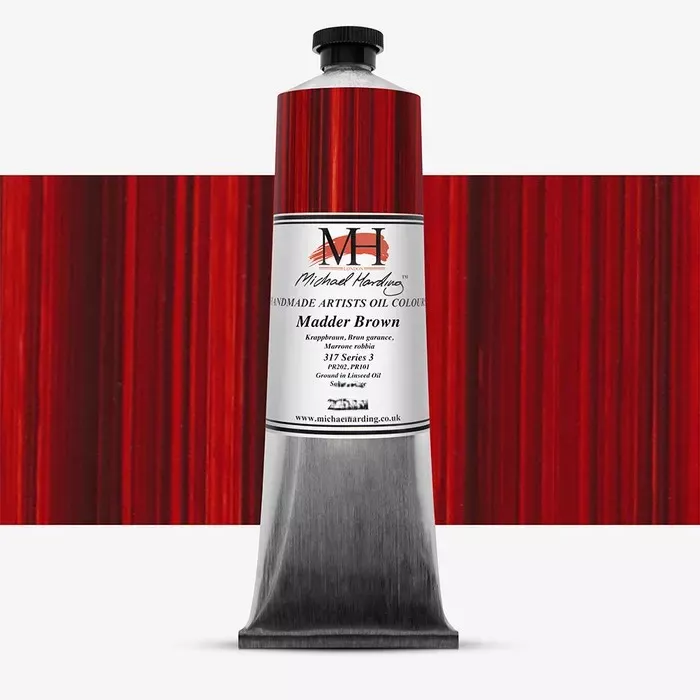 Olejové barvy Michael Harding 40ml - varianty - Madder Brown 317