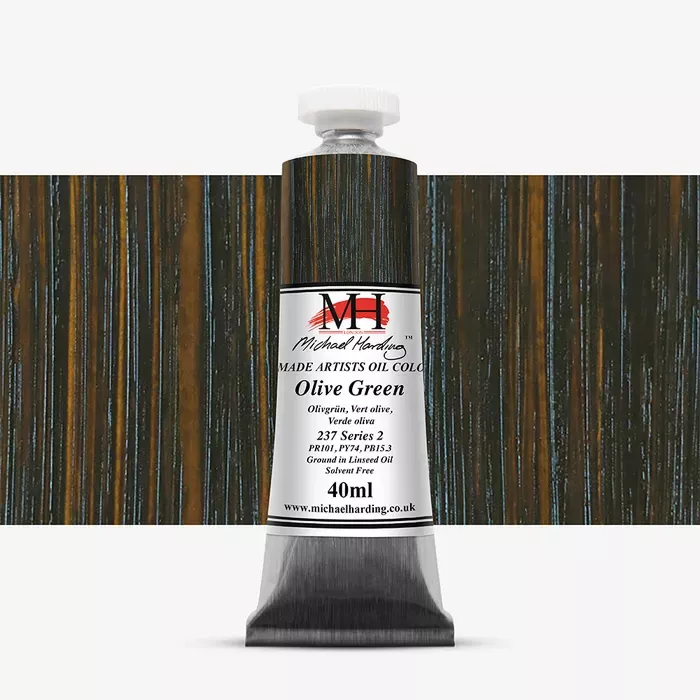 Olejové barvy Michael Harding 40ml - varianty - Olive Green 237