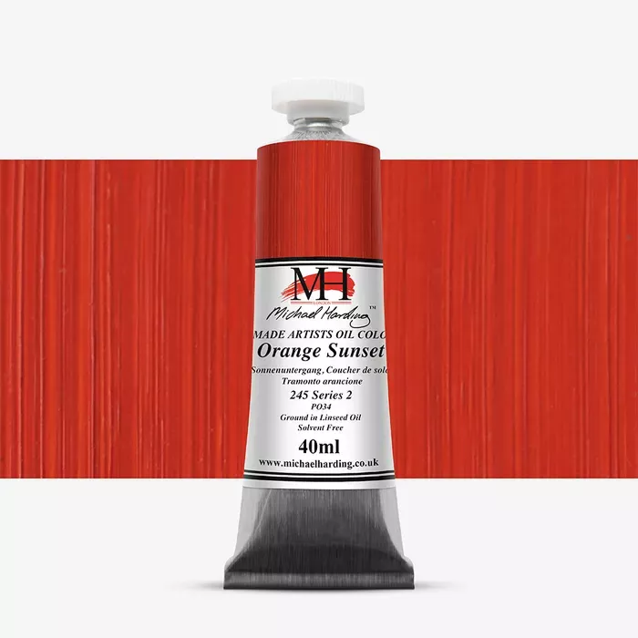 Olejové barvy Michael Harding 40ml - varianty - Orange Sunset 245