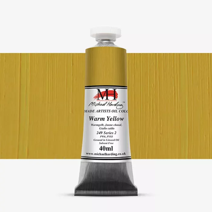 Olejové barvy Michael Harding 40ml - varianty - Warm Yellow 249