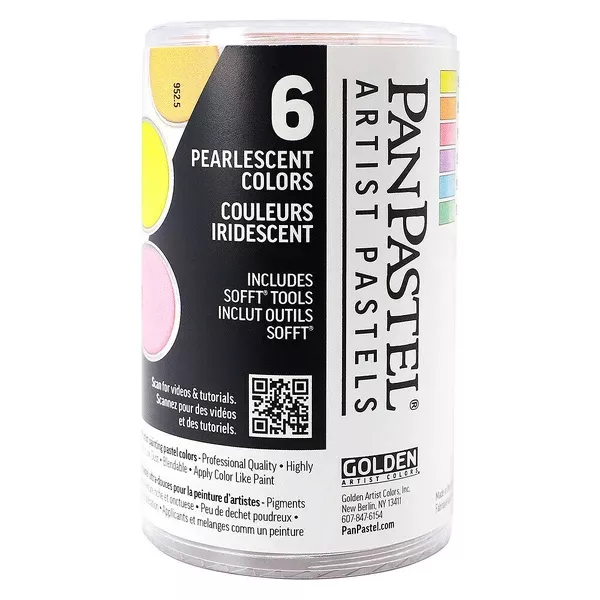 PanPastel Pearlescent Colors Set - sada 6 perleťových odstínů