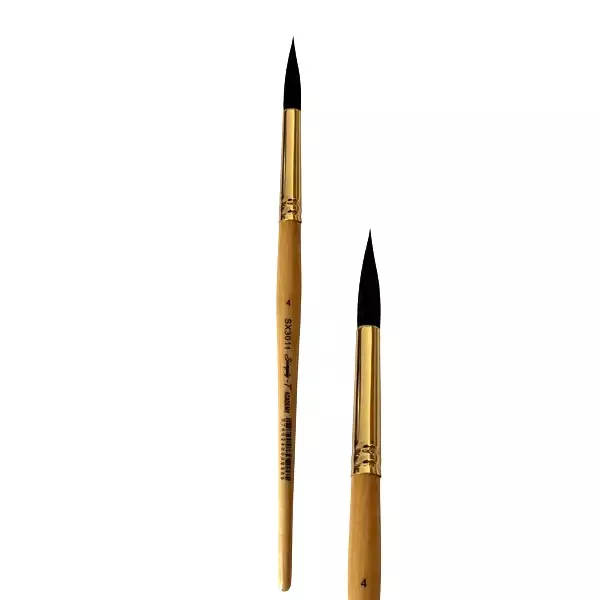 Štětce Simply-T Academy SX3011 - varianty - přírodní kulatý štětec č.4