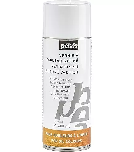 Zavěrečný olejový lak - saténový (Pébéo) - sprej 400ml