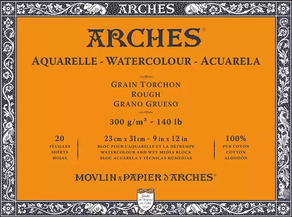 Arches blok lepený - 4 str. 20l RG 300g - varianty - Arches blok lepený - 4 str. 23x31cm 20l RG 300g Arches blok lepený - 4 str. 20l RG 300g - varianty - Arches blok lepený - 4 str. 23x31cm 20l RG 300g