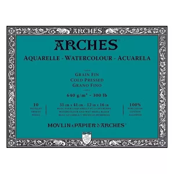 Arches blok lepený-4 str. 31x341m 10l CP 640g