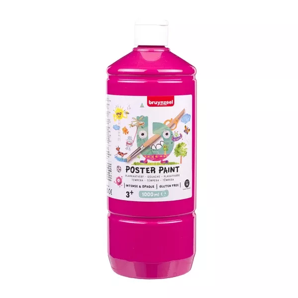 Bruynzeel Poster Paint 1 l - kvašové barvy - varianty - Poster Paint 1 l - kvašová barva - Rose