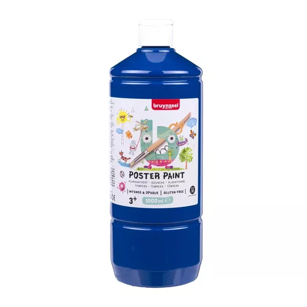 Bruynzeel Poster Paint 1 l - kvašové barvy - varianty - Poster Paint 1 l - kvašová barva - Deep Blue