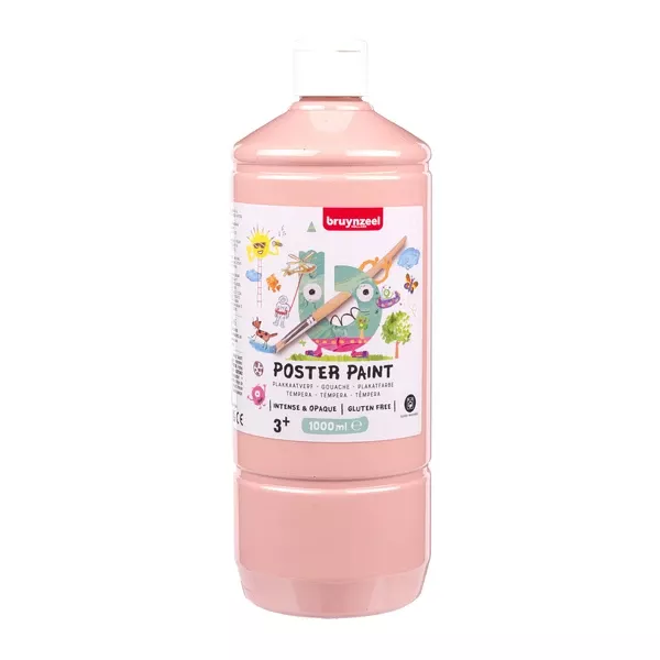 Bruynzeel Poster Paint 1 l - kvašové barvy - varianty - Poster Paint 1 l - kvašová barva - Rose Beige