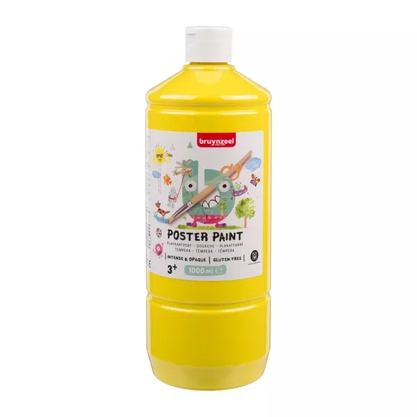 Bruynzeel Poster Paint 1 l - kvašové barvy - varianty - Poster Paint 1 l - kvašová barva - Primary Yellow