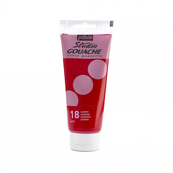 Kvašová barva Pébéo Studio Gouache, 100 ml - varianty - Pébéo Studio Gouache, 100 ml - 18 Carmine