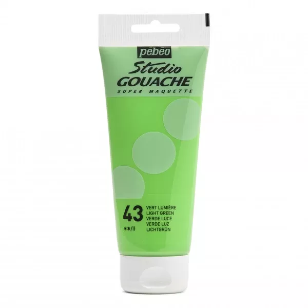 Kvašová barva Pébéo Studio Gouache, 100 ml - varianty - Pébéo Studio Gouache, 100 ml - 43 Light Green