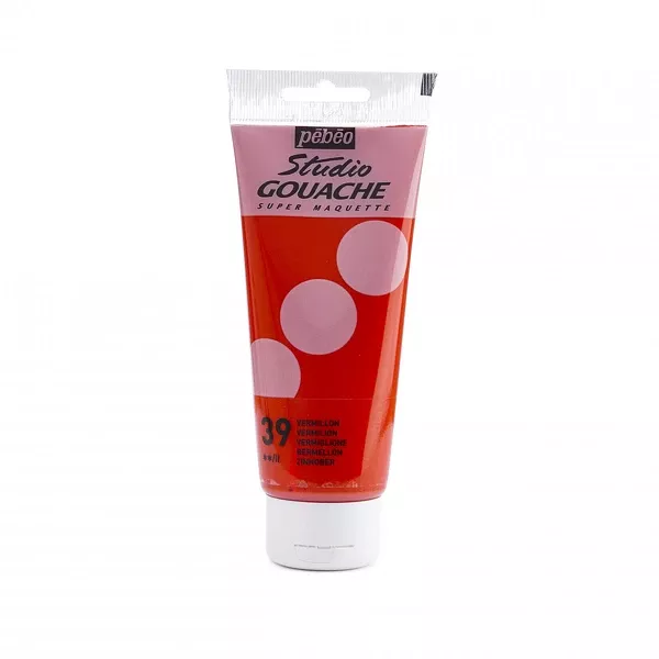 Kvašová barva Pébéo Studio Gouache, 100 ml - varianty - Pébéo Studio Gouache, 100 ml - 39 Vermilion