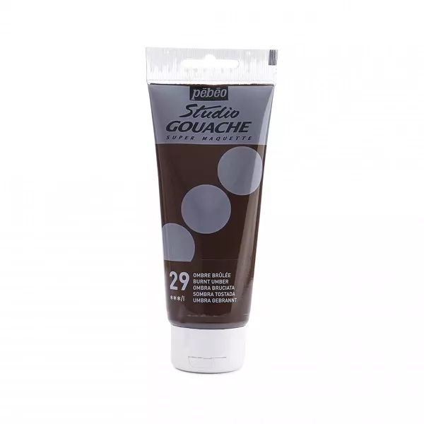 Kvašová barva Pébéo Studio Gouache, 100 ml - varianty - Pébéo Studio Gouache, 100 ml - 29 Burnt Umber