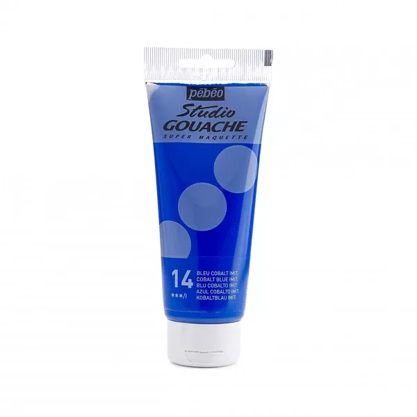 Kvašová barva Pébéo Studio Gouache, 100 ml - varianty - Pébéo Studio Gouache, 100 ml - 14 Cobalt Blue Imitation