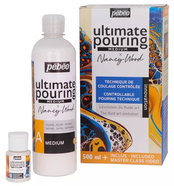 Sady na pouring techniku Pébéo ULTIMATE - různé velikosti - Pebeo Ultimate Pouring Set - 500 ml